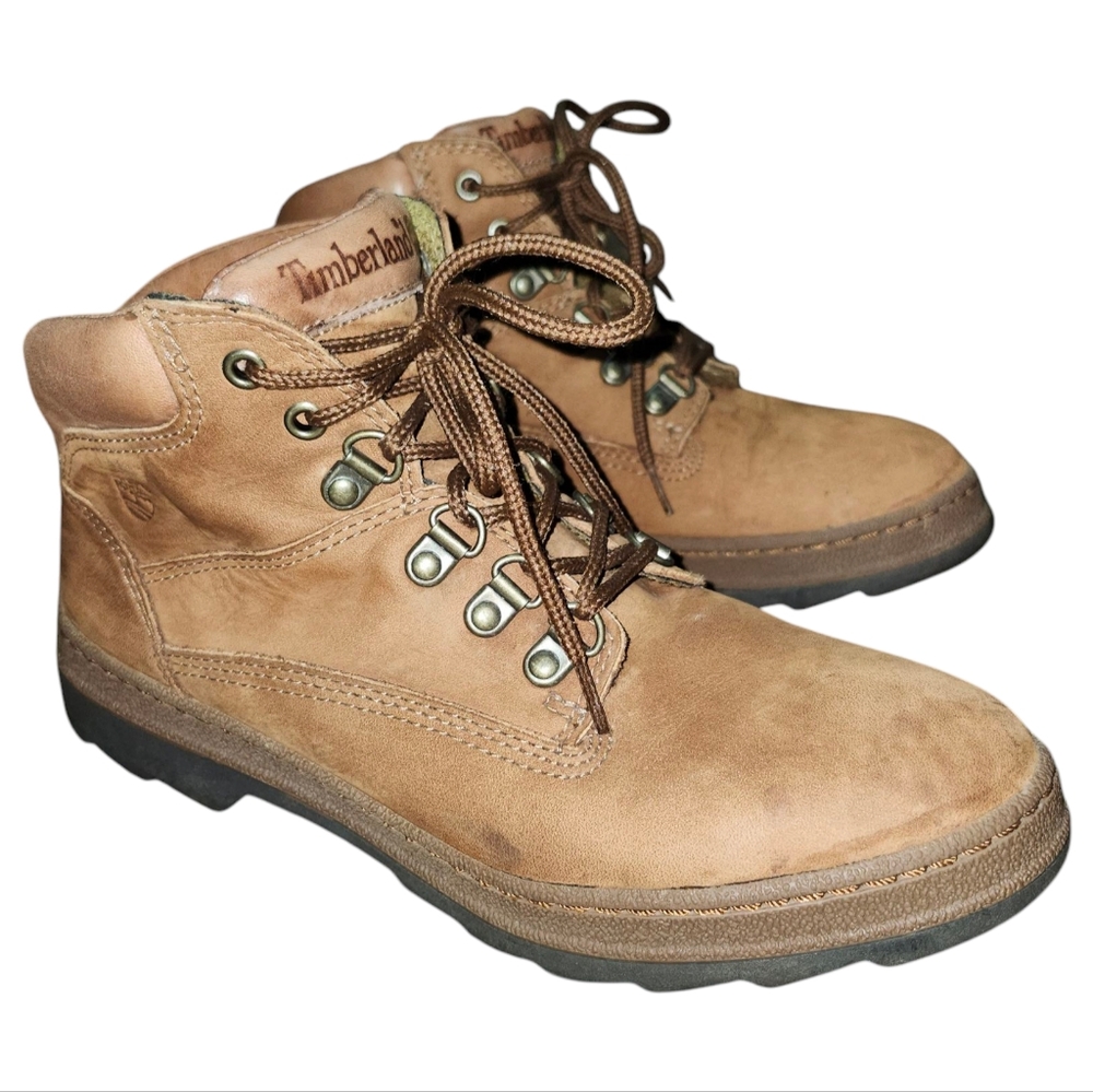 Timberland 90's Tan Leather Hiking Boots. Sz. 8.5M